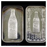 Silver 1 Ozt. Coca-Cola 75th Ann. Ingots (2)