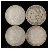 1880o - 1890o USA Silver Morgan $1s (4)