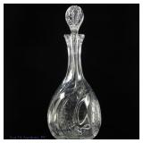 Intaglio Cut-Glass Decanter (Early 20th c.)