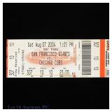 Greg Maddux 300th Win Full Ticket (8/7/04)