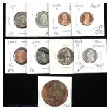USA Various Proof & Unc Coins (9)