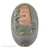 Original F A Cast Iron Fire Mark (19th c)