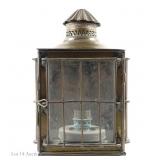 Nautical / Ship Gas Lantern Brass and Glass