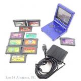 Nintendo Game Boy Advance SP & Games (11)