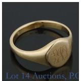 14k Y Gold Monogram Ring (James Avery)
