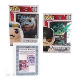 WWE Iron Sheik Sgt. Slaughter Signed Funko Pops