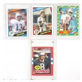 Rookie Cards - Elway, Marino, Rice, Young (4)