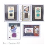 5 Relic Cards Of Famous Golf Figures