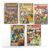 Avengers #12, 69, 120, 125 & 127 MARVEL (5)