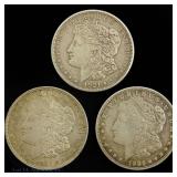 1921 P, D, S Silver Morgan Dollars (3)