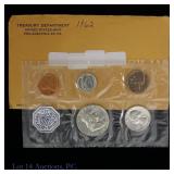 1962 (P) USA 5-Coin Silver Proof Set in OGP