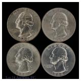 USA 90%-Silver Washington Quarters CH BU (4)