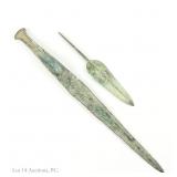 Greek Dagger & Spear Point (c. 1600 - 800 BC)