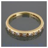 18k Y Gold Sapphire Ring
