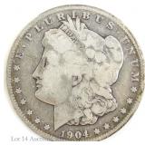 1904-S USA Silver Morgan Dollar (VG)