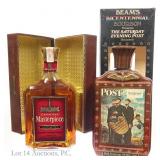 1976 Beam Bourbon & 1964 Canadian Masterpiece (2)