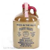 30s/40s Platte Valley Straight Corn Whiskey Jug