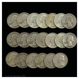 USA 90%-Silver Washington Quarters (20)