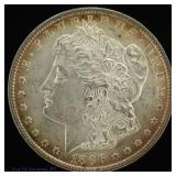 1896 (P) USA Silver Morgan $1 Bullseye Toning MS65