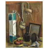 Sigmund Kozlow Original Pastel "Green + White"
