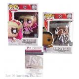 WWE Bianca Belair Alexa Bliss Signed Funko Pops