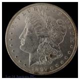 1897 (P) USA Silver Morgan Dollar (CH BU)