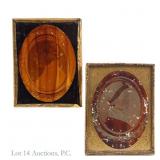 Two Antique Ambrotype Miniature Portraits
