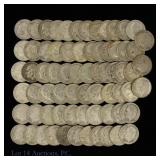 USA 90%-Silver Roosevelt Dimes (70)