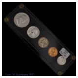 1957 (P) USA 5-Coin Silver Proof Set (GEM PR)