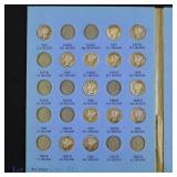 1916 - 1945 USA 90%-Silver Mercury Dimes (58)