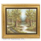 Landscape Oil Painting Signed Conti