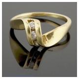 14K Y Gold Diamond Ring