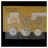 1961 (P) USA 5-Coin Silver Proof Set in OGP