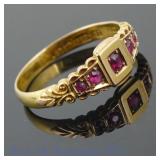 15K Y Gold Spinel Ring