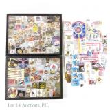 Various Sports Pins, Buttons, Collectibles