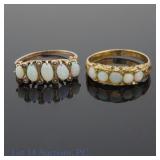 14K & 10 K Y Gold Opal Rings