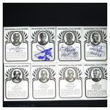 Metal Football Cards (Jim Brown Signed ++)