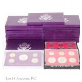 1981s - 1993s U.S. Mint 5 & 6 Coin Proof Sets (18)