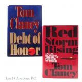 Autographed Tom Clancy Hardcover Books (2)
