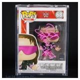 WWF / WCW Bret "Hit Man" Hart Signed Funko, JSA