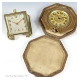1920s A. LeCoultre & Spaulding 8 Day Travel Clocks