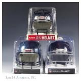 Signed NFL HOF Mini Helmets With COA (3)