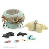 Zuni Fetish Pot & Animal Fetishes Mary Tully (8)