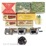 Vintage Fishing Reels (7) And Lures (4)