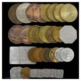Various USA Adult, Merchant & Political Tokens, 32