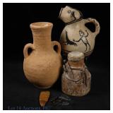 Antique Pottery, Canteen, and Arrowheads (2+1+6)