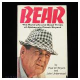 Bear Book Signed by Paul Bear Bryant