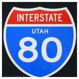 Utah I-80 Interstate Sign