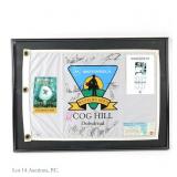 1997 Western Open Flag Sgd Tiger Woods +11 Beckett