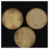 1921 USA 90%-Silver Morgan Dollars (3)